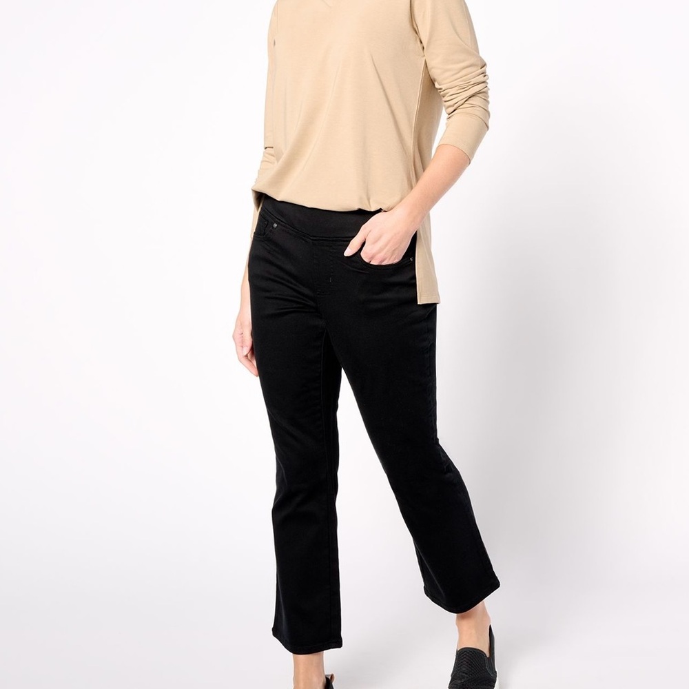 Belle by Kim Gravel Tripleluxe Kick Flare Jeans